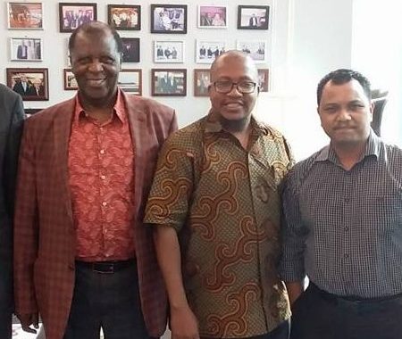 AFECoD Founder with Professor kahari ans the Dato Feroz.