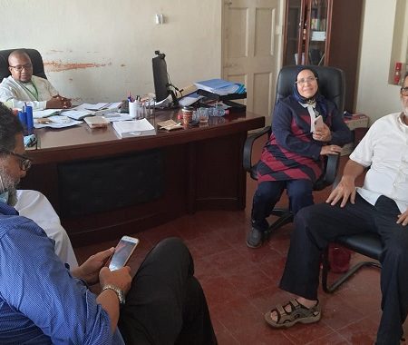 A courtesy call to the Wakf Commissioners of Kenya by the Deputy Ambassador of the Royal Moroccan Embassy, A Moroccan based Businessman and a Kenyan Businessman Ayub Kibe.